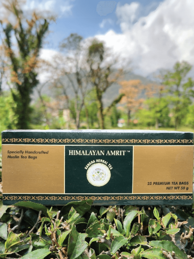 Himalayan Amrit Kangra Herbal Tea (25 Handcrafted Muslin Teabags)